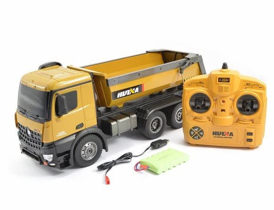 Cars, Trucks, Boats * | Huina Toys 1573 R/C 1/14 10Ch 2.4Ghz Rtr Tipper Dump Truck