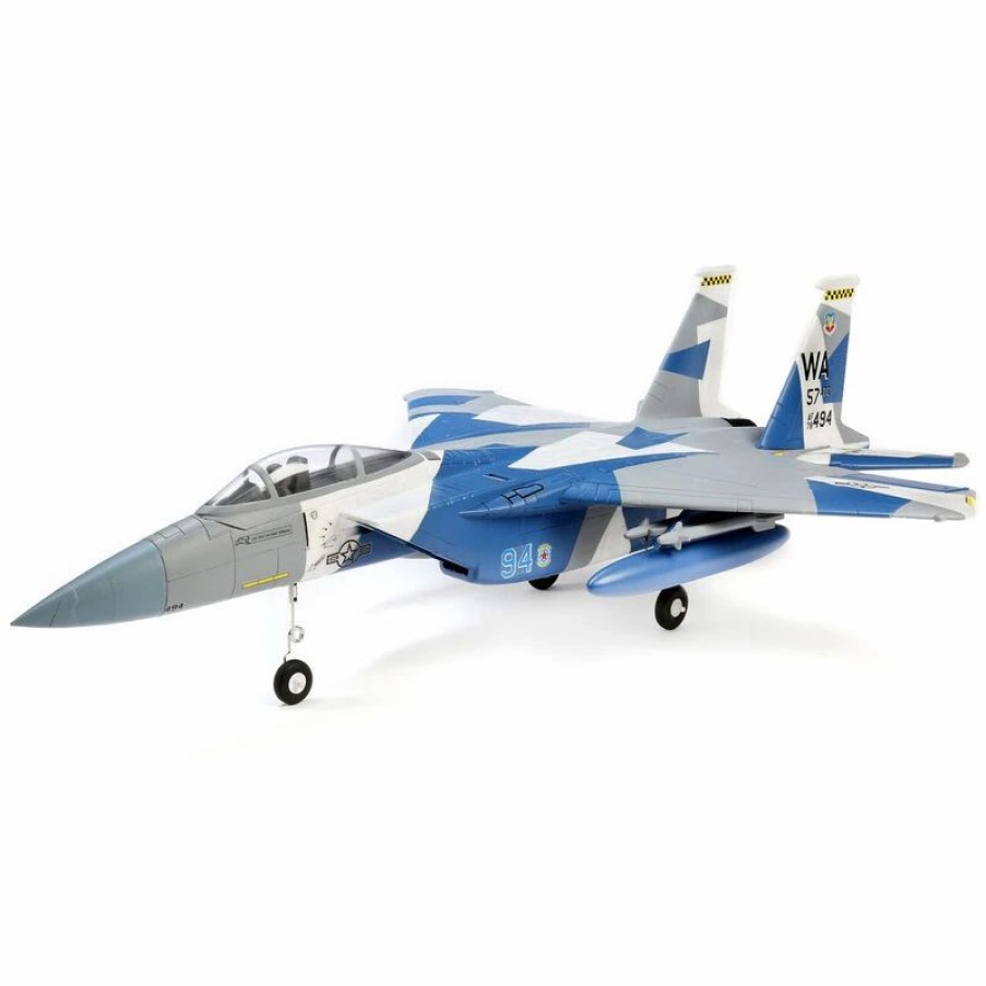 Airplanes * | E-Flite F-15 64Mm Bnf Basic With As3X & Safe