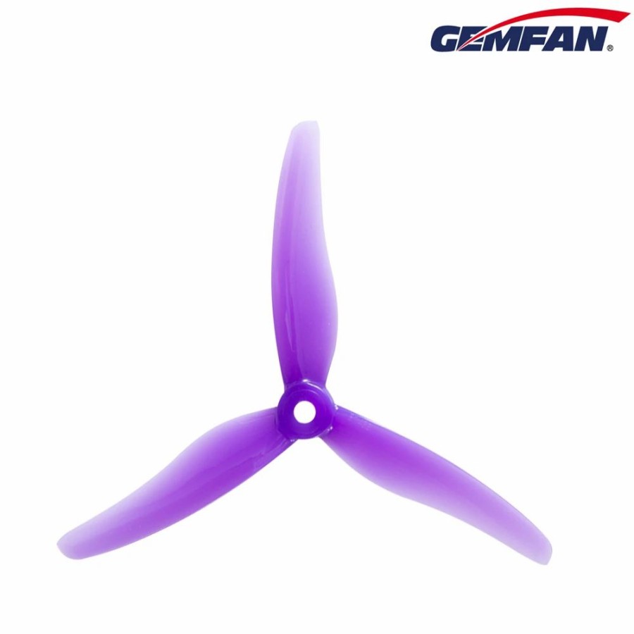 Multirotors * | Gemfan Hurricane 51433 Durable 3 Blade Propeller Purple