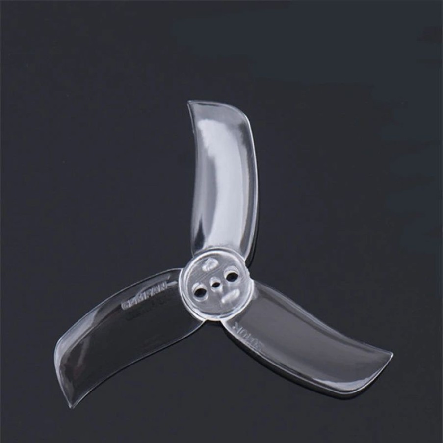 Multirotors * | Gemfan 2040 Hulkie T-Type Pc 3-Blade Propeller 4 Pairs Transparent Clear