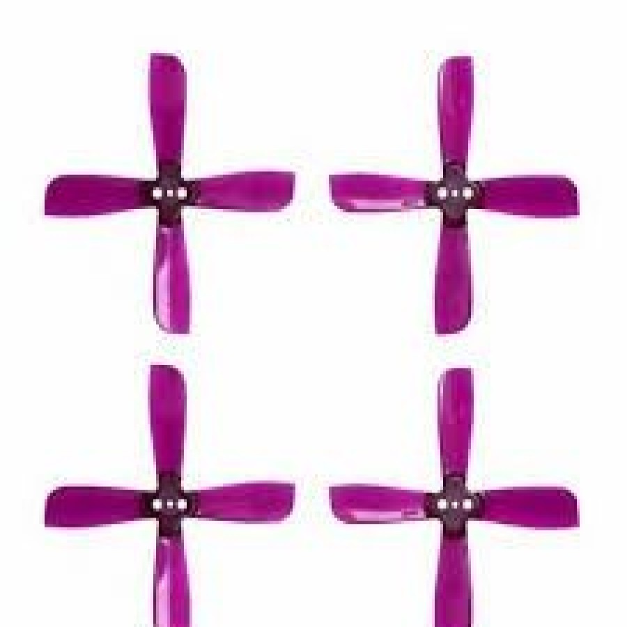 Multirotors * | Gemfan 2035 2X3.5X4 4 Blade 1.5Mm Mounting Hole 2Cw+2Ccw Fpv Racing Propeller Purple