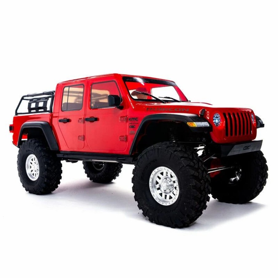 Cars, Trucks, Boats * | Axial Racing 1/10 Scx10 Iii Jeep Jt Gladiator Rock Crawler With Portals Rtr, Red