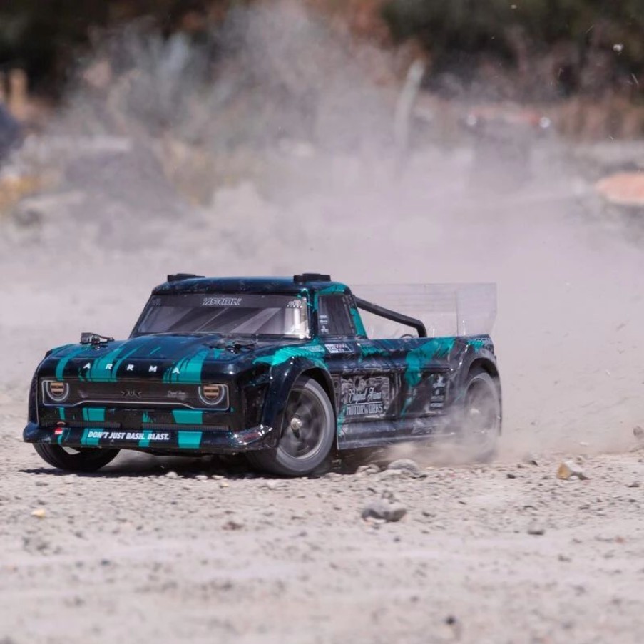 Cars, Trucks, Boats * | Arrma 1/8 Infraction 4X4 3S Blx 4Wd All-Road Street Bash Resto-Mod Truck Rtr, Teal $40 Off Father'S Day Sale! Valid: Jun2-Jun18