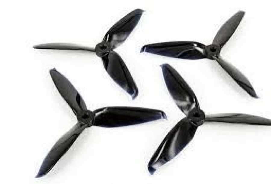 Multirotors * | Gemfan Flash 5152 3-Blade High Speed Props Black