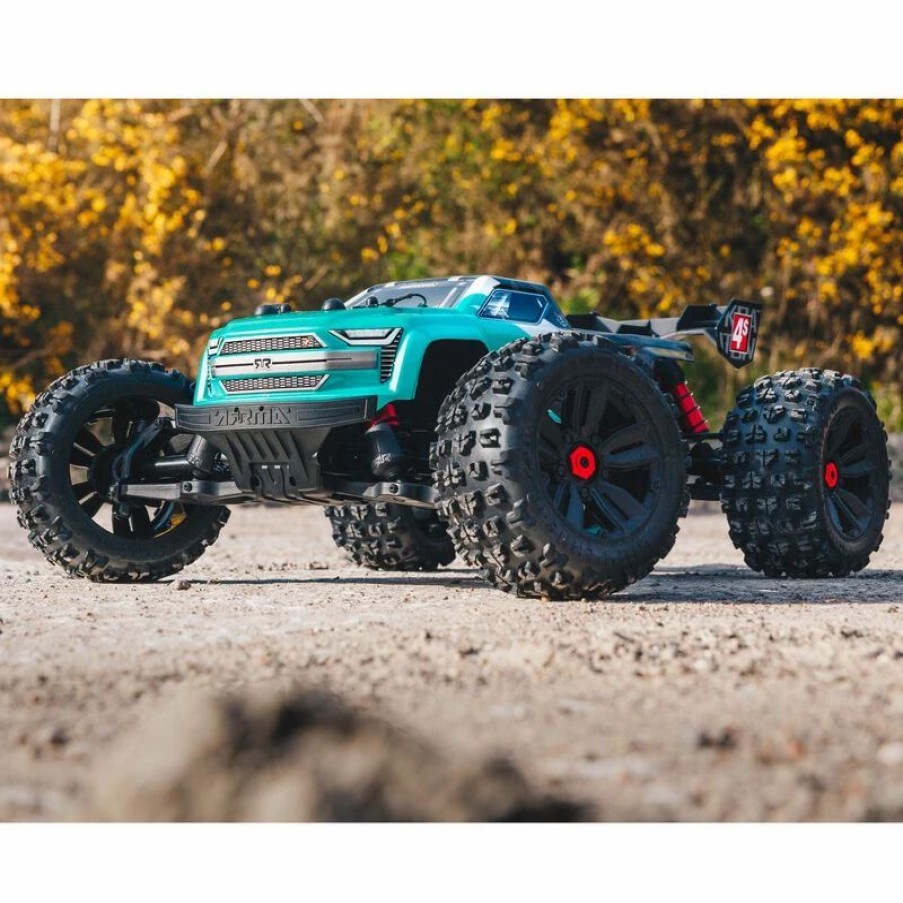 Cars, Trucks, Boats * | Arrma 1/10 Kraton 4X4 4S V2 Blx Speed Monster Truck Rtr, Teal