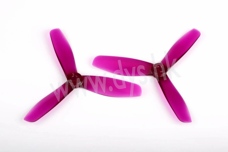 Multirotors * | Dys 5045 3-Blade Translucent Props (Cw/Ccw) 1 Pair (Purple)