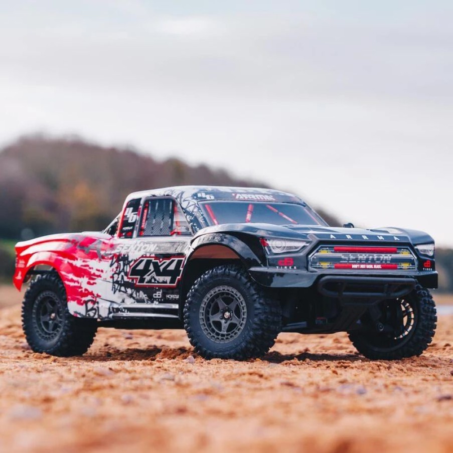 Cars, Trucks, Boats * | Arrma 1/10 Senton 4X4 V3 3S Blx Brushless Short Course Truck Rtr, Red