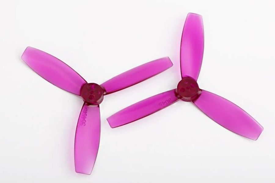 Multirotors * | Dys 30453 3-Blade Translucent M2 Screw Hole And 1.5Mm Shaft Hole (Cw/Ccw) 1 Pair (Purple)