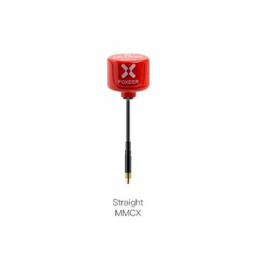 Multirotors * | Foxeer Lollipop 4 5.8G 2.6Dbi High Gain Fpv Antenna (2Pcs) Straight Mmcx Rhcp