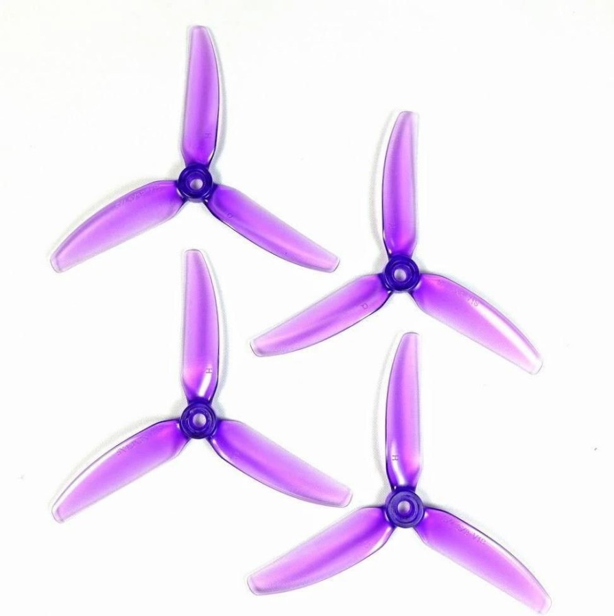 Multirotors * | Hq Durable Pc Prop 5X4.3X3V1S: Light Purple (2Cw+2Ccw)