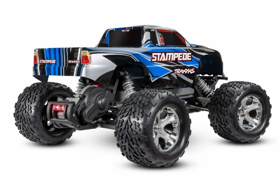 Cars, Trucks, Boats * | Traxxas Stampede 1/10 Rtr 2Wd Xl-5 Bluex Dc Charger With Led Lights