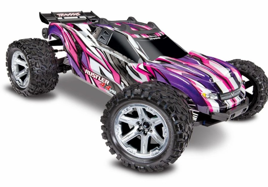 Cars, Trucks, Boats * | Traxxas Rustler Vxl Brushless 1/10 Rtr 4 4 Stadium Truck Pink