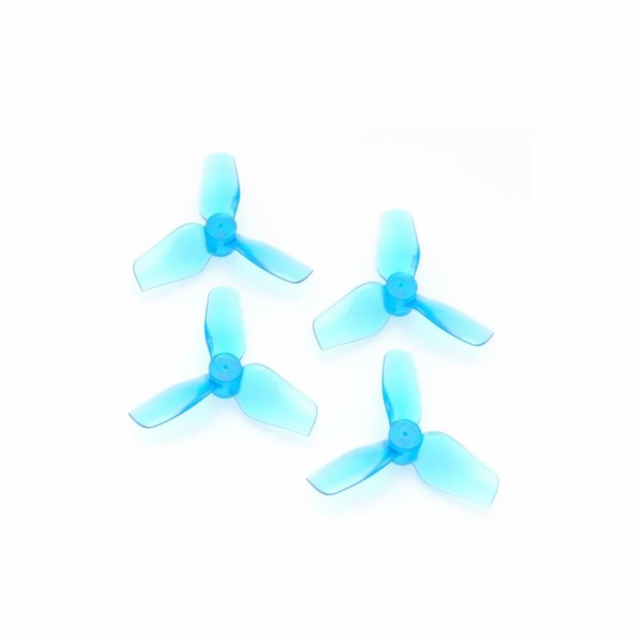 Multirotors * | Hq Micro Whoop Prop 31Mmx3 1Mm Shaft (2Cw+2Ccw) Blue