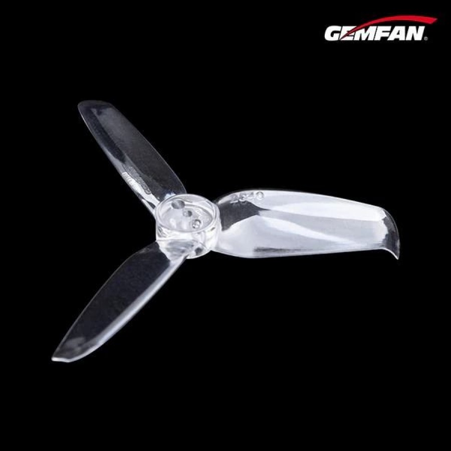 Multirotors * | Gemfan 2540 4 Pairs Flash 3-Blade Propeller With 1.5Mm Mounting Hole Clear