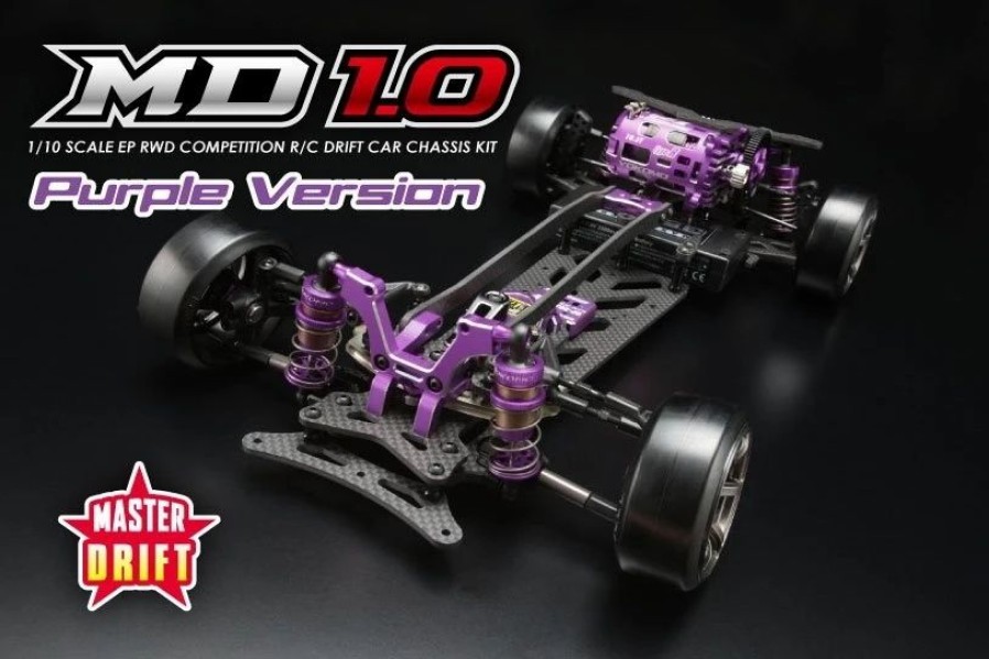 Cars, Trucks, Boats * | Yokomo Limited Edition Md 1.0 Master Drift 1/10 Rwd Drift Car Kit (Purple)