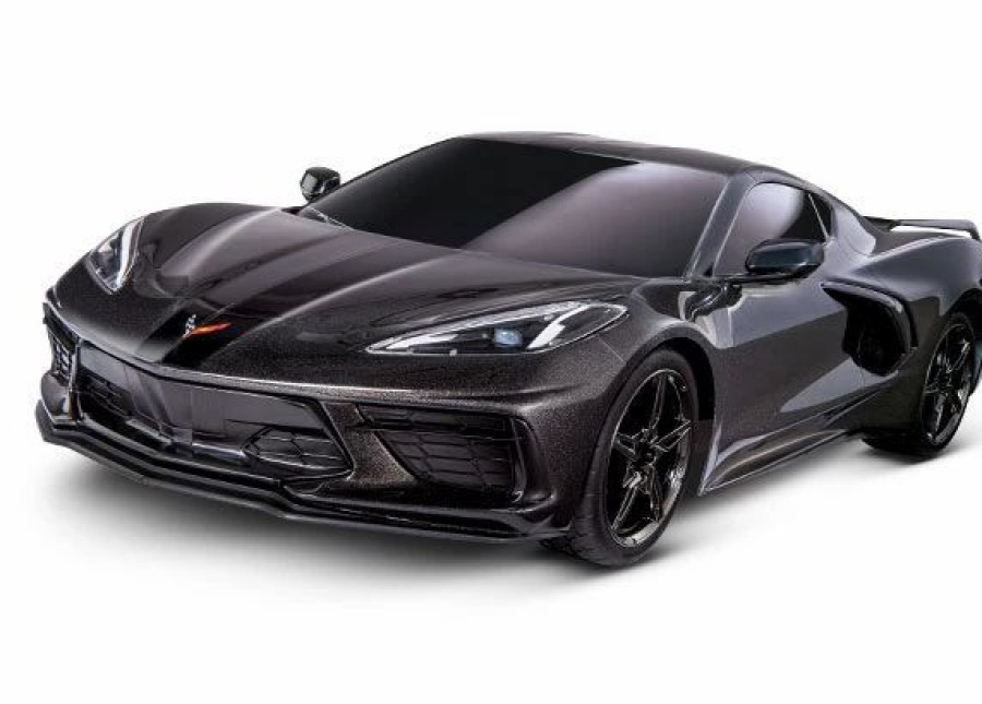 Cars, Trucks, Boats * | Traxxas Chevrolet Corvette Stingray: 1/10 Awd Supercar Rtr Black