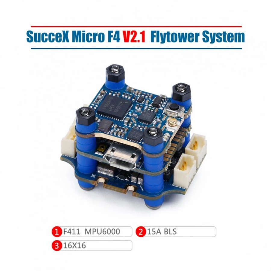 Multirotors * | Iflight Succex Micro F4 V2.1 15A 2-4S Flight Tower System (Mpu6000,Esc Plugs)