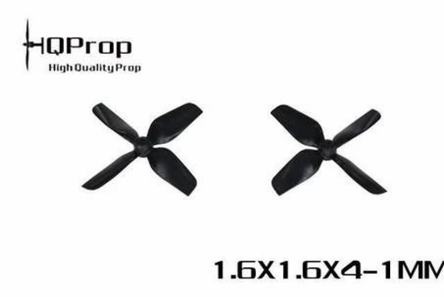 Multirotors * | Hq Micro Whoop 1.6 1.6 4 1.0Mm Shaft (40Mm) Black