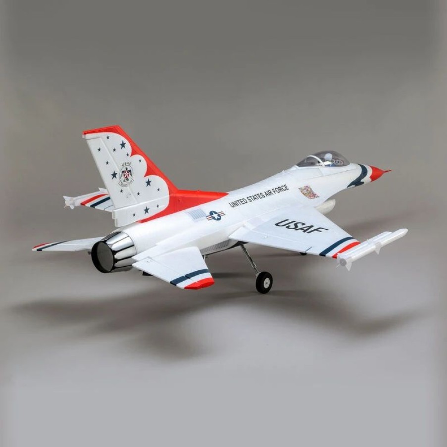 Airplanes * | E-Flite F-16 Thunderbirds 70Mm Edf Bnf Basic With As3X And Safe Select