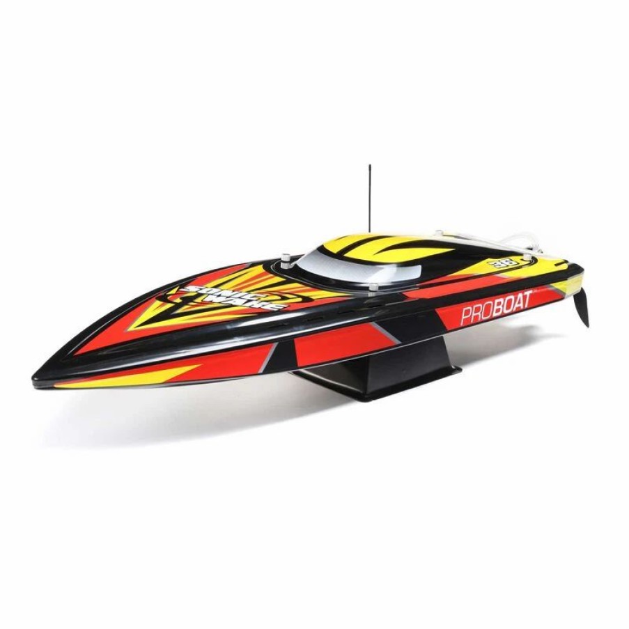 Cars, Trucks, Boats * | Proboat Sonicwake V2 36 Self-Righting Brushless Deep-V Rtr, Black $60 Off Father'S Day Sale! Valid: Jun2-Jun18