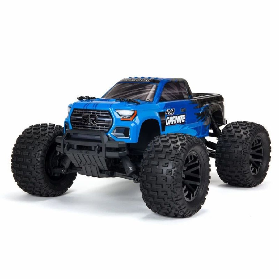 Cars, Trucks, Boats * | Arrma 1/10 Granite 4X4 V3 Mega 550 Brushed Monster Truck Rtr, Blue