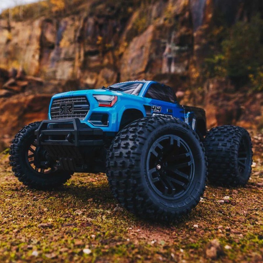 Cars, Trucks, Boats * | Arrma 1/10 Granite 4X4 V3 Mega 550 Brushed Monster Truck Rtr, Blue