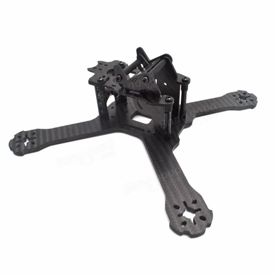 Multirotors * | Realacc X210 V+ 214Mm 6K Carbon Fiber Fpv Racing Frame 4Mm Frame Arm W/ Led Board 5V & 12V Pdb