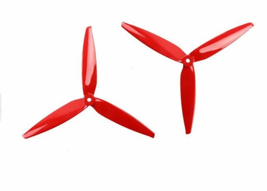 Multirotors * | Gemfan Flash 7040 Durable 3 Blade Propeller Ferrari Red