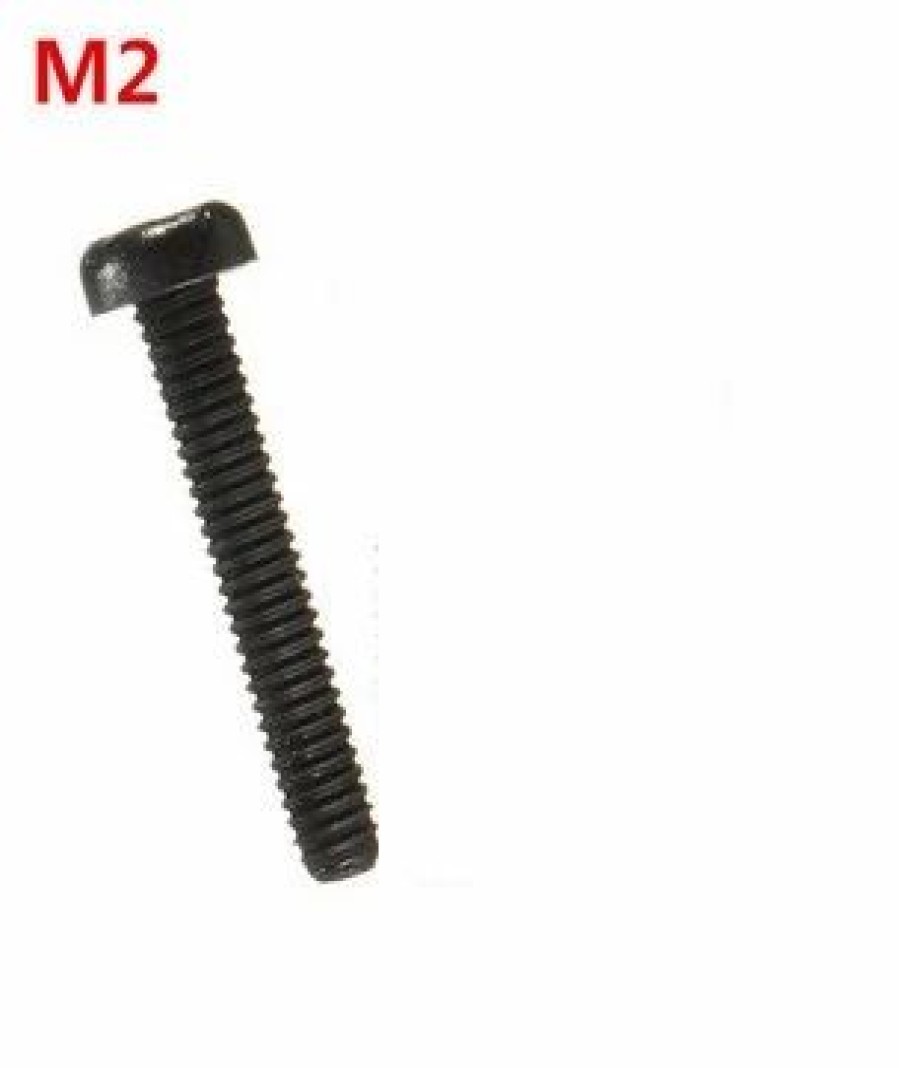 Multirotors * | 20 Pcs M2 Black Round Nylon Screws Phillips Plastic Round Head Screws Bolt 12Mm