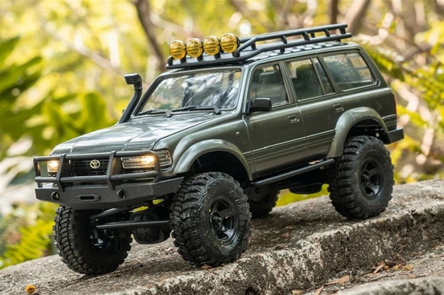 Cars, Trucks, Boats * | Fms/Eachine 1:18 Toyota Land Cruiser 80 (Gray) W/ Two Batteries