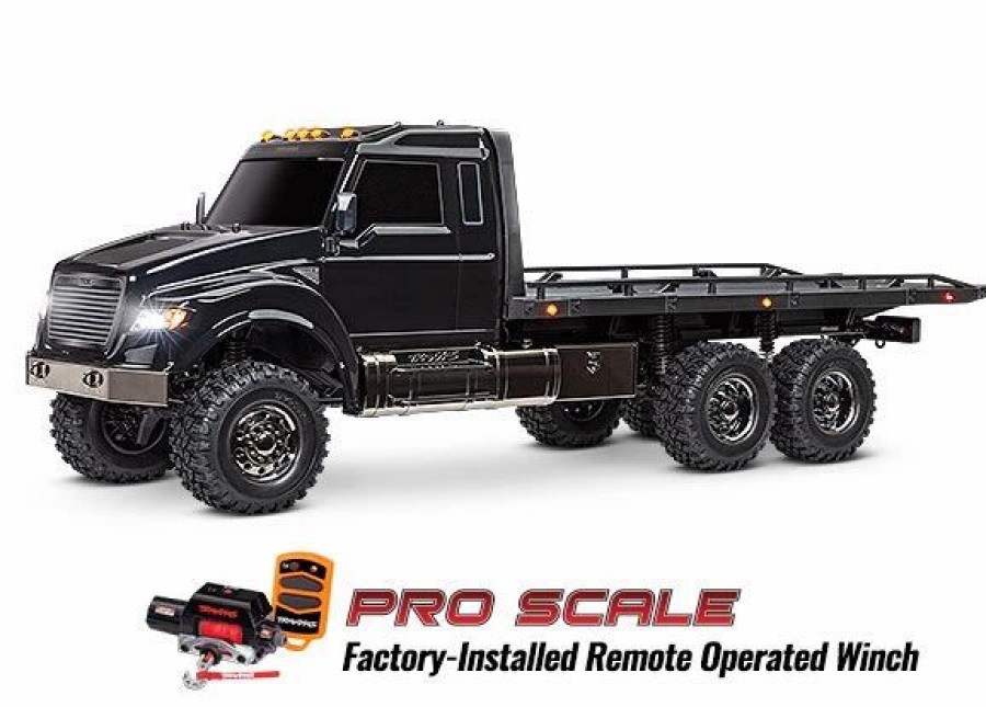 Cars, Trucks, Boats * | Traxxas Trx-6 Ultimate Rc Hauler 6X6 W/ Leds & Winch Rtr Black