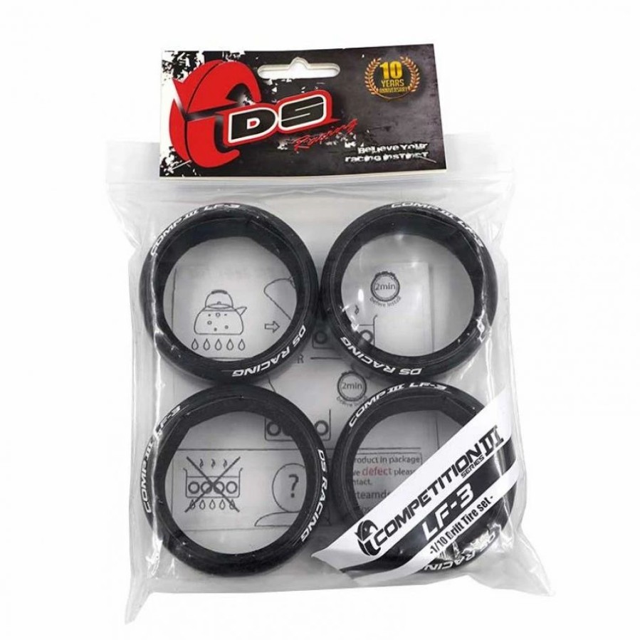 Cars, Trucks, Boats * | Ds Racing Competition Iii Slick Drift Tires (4) (Lf-3)