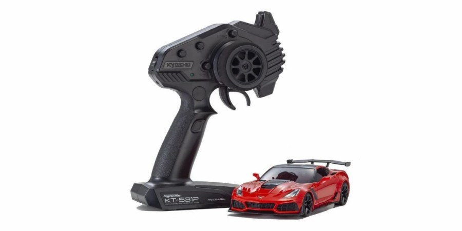 Cars, Trucks, Boats * | Kyosho 32334R Mini-Z Rwd Series Ready Set Chevrolet Corvette Zr1 Torch Red (With Led)