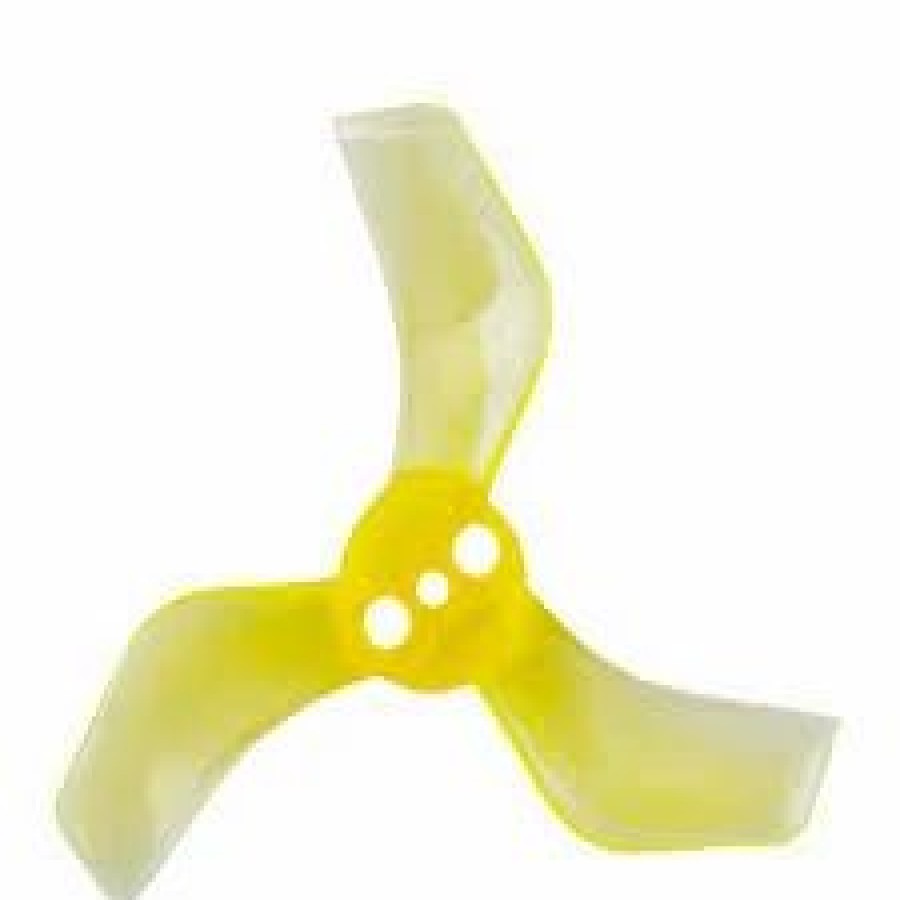 Multirotors * | Gemfan 1635-3 Yellow 40Mm Whoop Props (1.5Mm Hub)