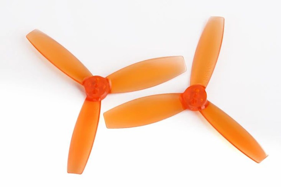 Multirotors * | Dys 30453 3-Blade Translucent M2 Screw Hole And 1.5Mm Shaft Hole (Cw/Ccw) 1 Pair (Orange)