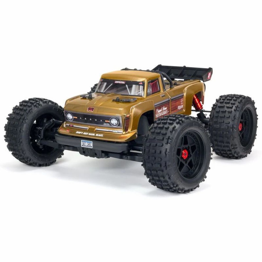 Cars, Trucks, Boats * | Arrma 1/10 Outcast 4X4 4S V2 Blx Stunt Truck Rtr, Bronze $40 Off Father'S Day Sale! Valid: Jun2-Jun18