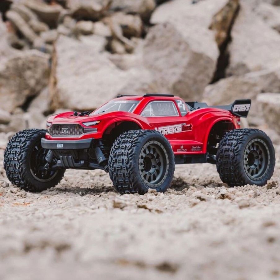 Cars, Trucks, Boats * | Arrma 1/10 Vorteks 4X2 Boost Mega 550 Brushed Stadium Truck Rtr, Red