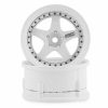 Cars, Trucks, Boats * | Ds Racing Drift Element 5 Spoke Drift Wheels (Triple White W/Black Rivets) (2) (Adjustable Offset) W/12Mm Hex