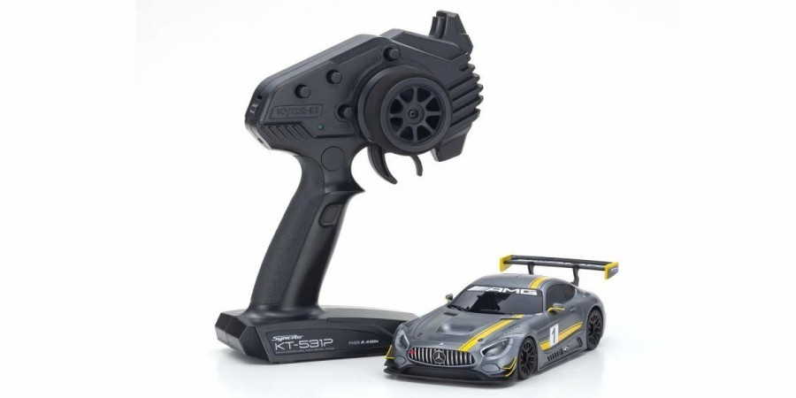 Cars, Trucks, Boats * | Kyosho 32345Gy Mini-Z Rwd Readyset Mercedes-Amg Gt3 Presentation Car