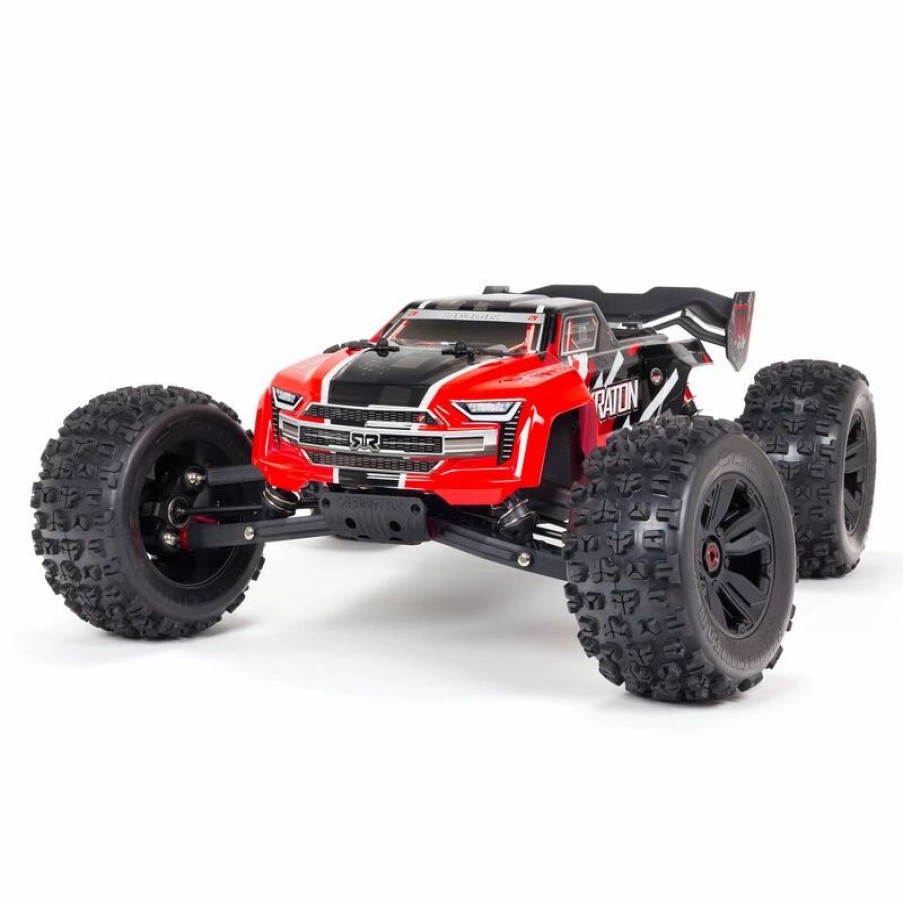 Cars, Trucks, Boats * | Arrma 1/8 Kraton 6S V5 4Wd Blx Speed Monster Truck With Spektrum Firma Rtr, Red