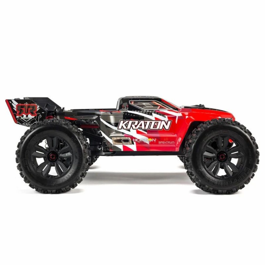 Cars, Trucks, Boats * | Arrma 1/8 Kraton 6S V5 4Wd Blx Speed Monster Truck With Spektrum Firma Rtr, Red