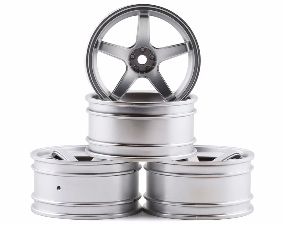 Cars, Trucks, Boats * | Mst 5 Spoke Wheel Set (Flat Silver) (4) (5Mm Offset) W/12Mm Hex