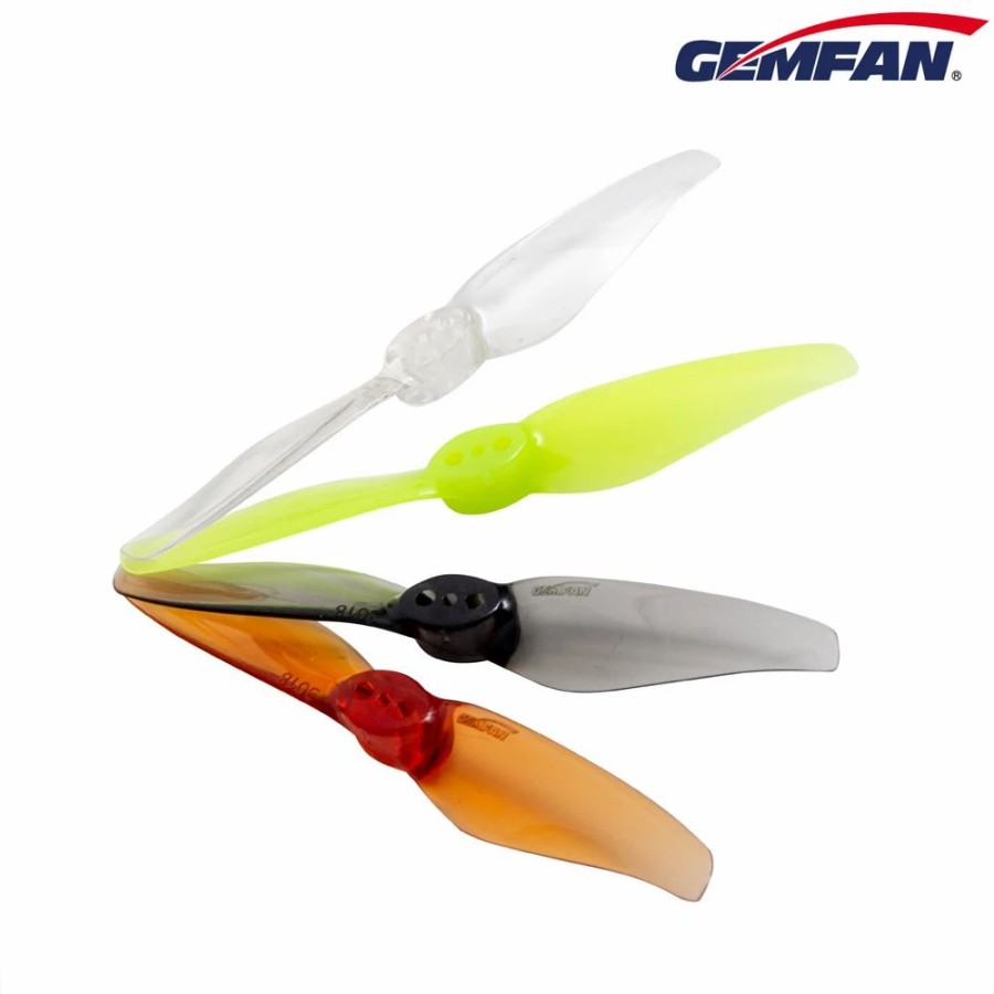 Multirotors * | Gemfan Hurricane 3018 (2Mm Shaft) 2-Blade Props Clear