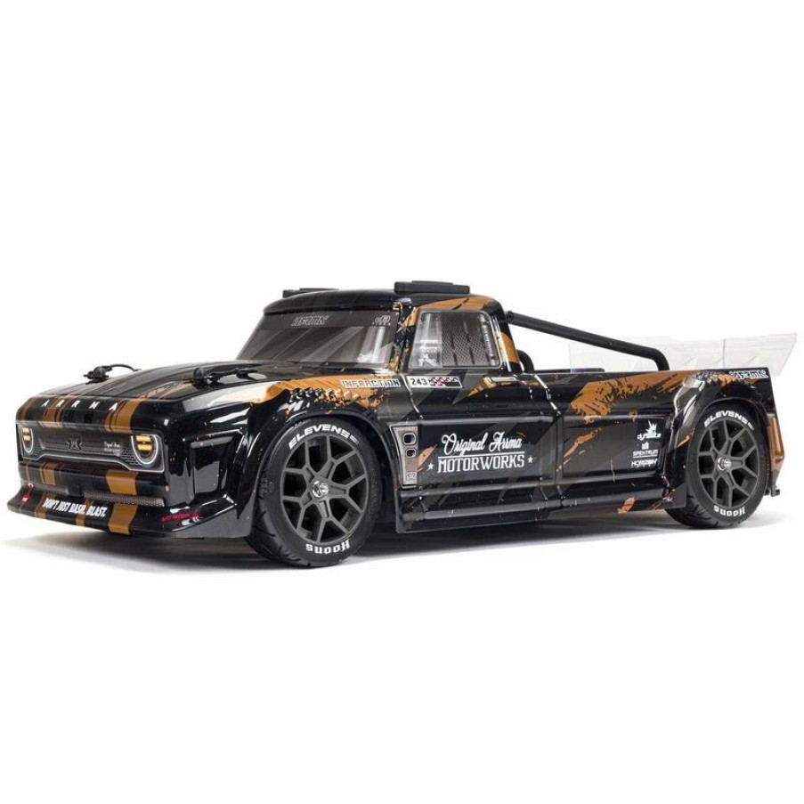 Cars, Trucks, Boats * | Arrma 1/8 Infraction 4X4 3S Blx 4Wd All-Road Street Bash Resto-Mod Truck Rtr, Gold $40 Off Father'S Day Sale! Valid: Jun2-Jun18