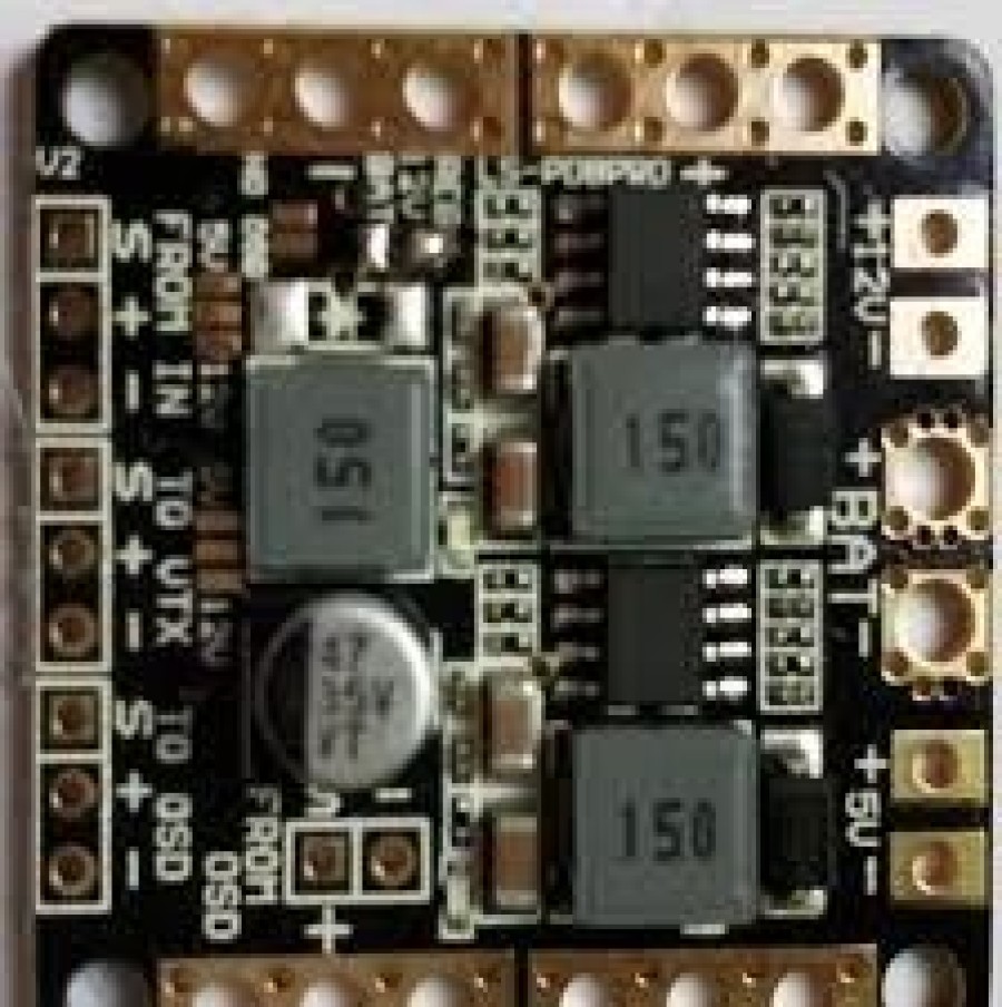 Multirotors * | Pdb With 5V/12V Bec Plus Lc Filter