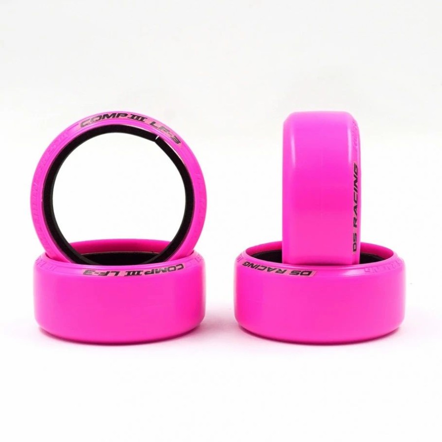 Cars, Trucks, Boats * | Ds Racing Competition Iii Slick Drift Tires (Pink) (4) (Lf-3)