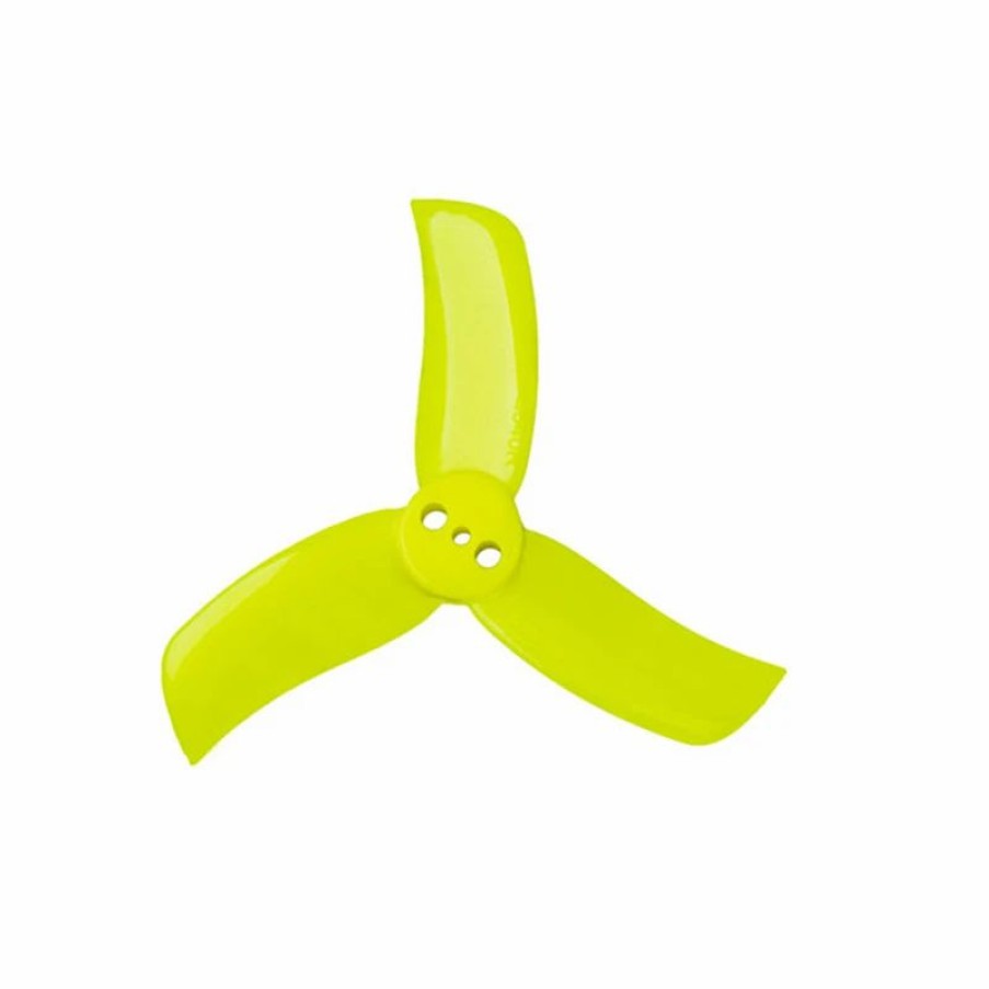 Multirotors * | Gemfan 2040 Hulkie T-Type Pc 3-Blade Propeller 4 Pairs Yellow