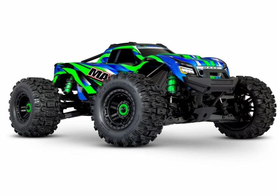 Cars, Trucks, Boats * | Traxxas Maxx 4S V2 Brushless Monster Truck W/ Widemaxx Rtr Green