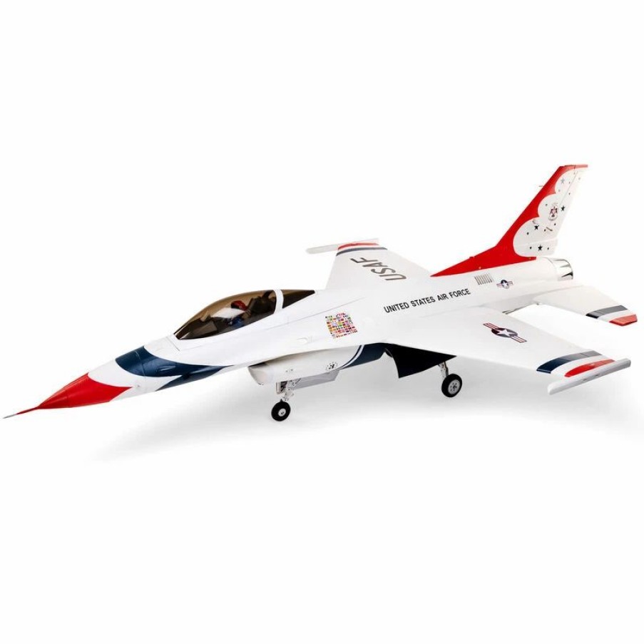 Airplanes * | E-Flite F-16 Thunderbirds 80Mm Edf Bnf Basic With As3X And Safe Select