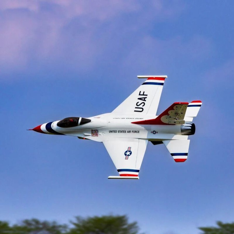 Airplanes * | E-Flite F-16 Thunderbirds 80Mm Edf Bnf Basic With As3X And Safe Select